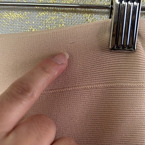 BCBG MaxAzria Natural Evelyn High-Low Flare Skirt Size M - Picture 16 of 16